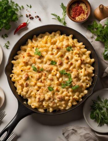 Chicken Mac and Cheese Recipe: Heartwarming blend of flavours.