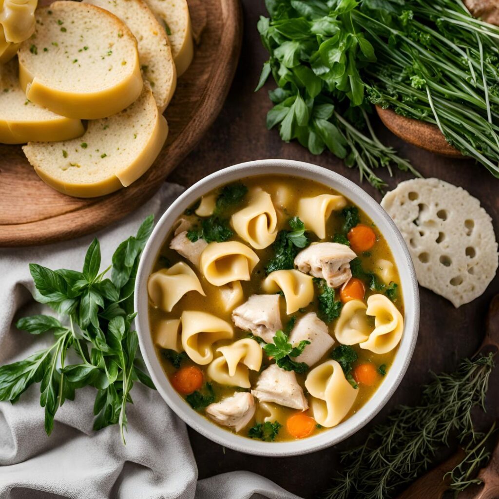 Chicken Tortellini Soup Recipe : A Comforting Delight.