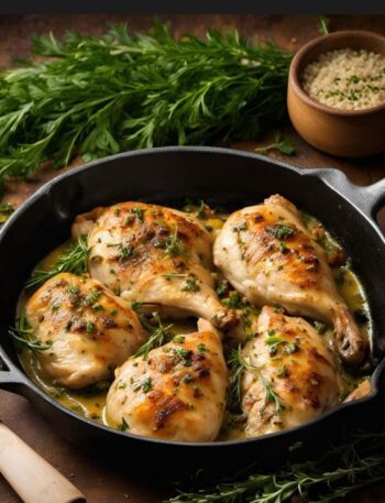 Creamy Tarragon Chicken Recipe : A French Classic for Modern Kitchens.