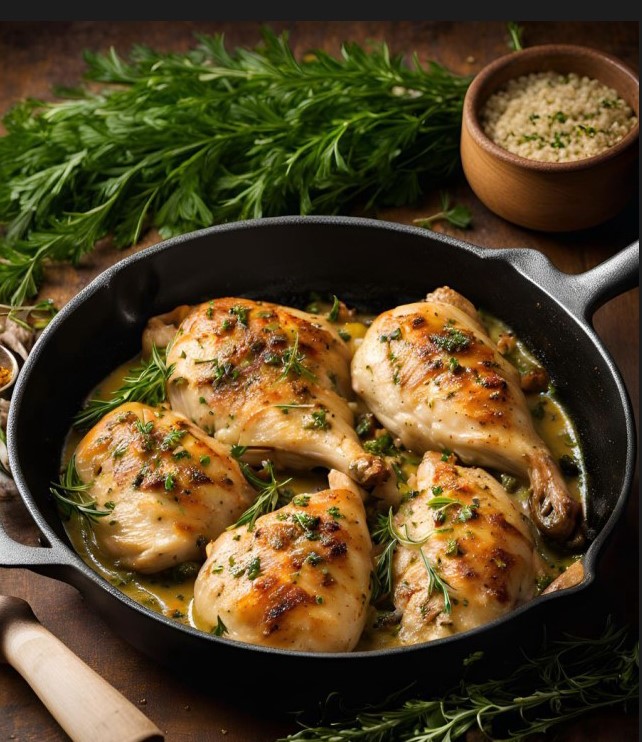 Creamy Tarragon Chicken Recipe : A French Classic for Modern Kitchens.