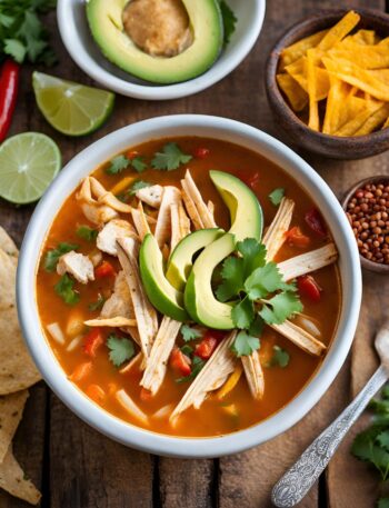 Chicken Tortilla Soup Recipe :  A Flavorful and Comforting Classic.