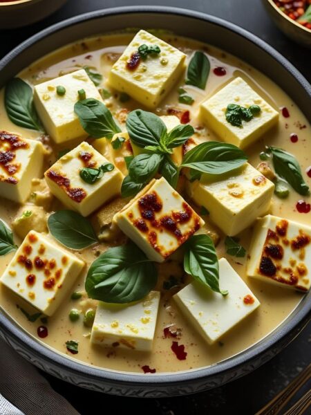malai paneer served in a bowl
