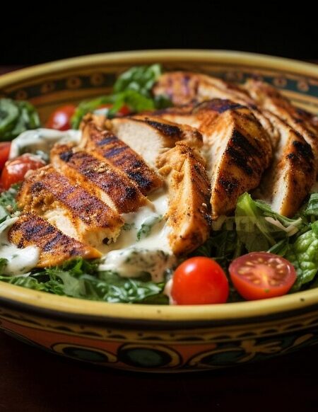 Cajun Chicken Caesar Salad: A Spicy Twist on a Classic Favorite.