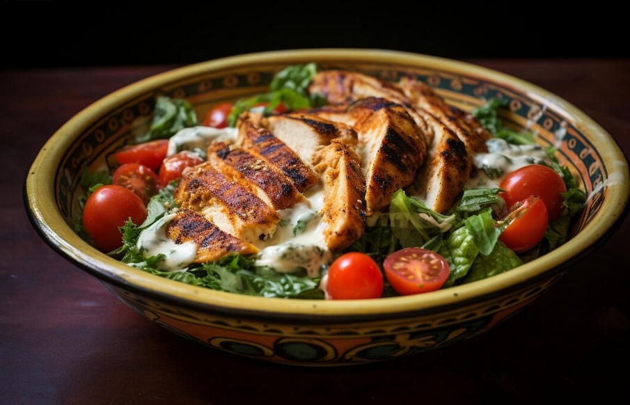 Cajun Chicken Caesar Salad: A Spicy Twist on a Classic Favorite.