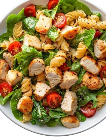 Chicken Caesar Pasta Salad: A Perfect Blend of Comfort and Freshness.