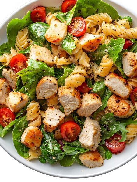 Chicken Caesar Pasta Salad: A Perfect Blend of Comfort and Freshness.