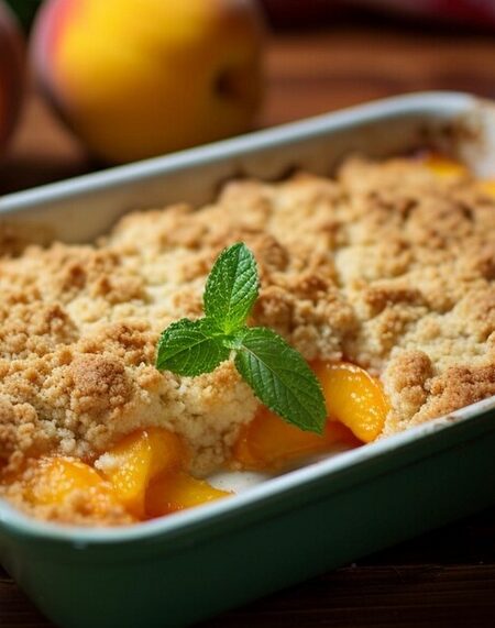 The Comforting Magic of Peach Crumble: A Celebration of Summer's Sweetest Gift.