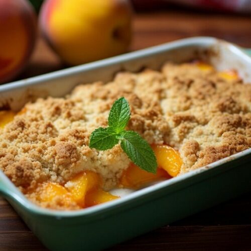 The Comforting Magic of Peach Crumble: A Celebration of Summer's Sweetest Gift.